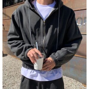 99 Based Antiq Logo Zip Hoodie Black