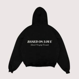 99 Based Antiq Logo Zip Black Hoodie