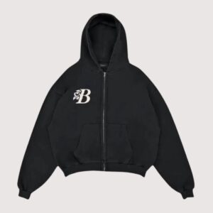 99 Based Antiq Logo Zip Hoodie Vintage Black
