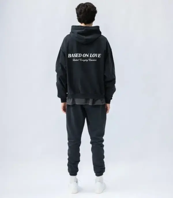 99 Based Antiq Logo Zip Hoodie Vintage Black