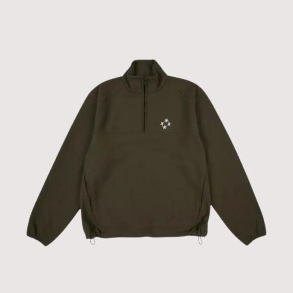 99 Based Logo Fleece Half Olive Zip