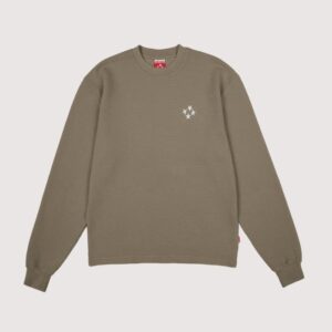 99 Based Logo Waffle Brown sweatshirt