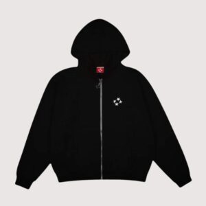 99 Based Zip Logo Black Hoodie