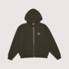 99 Based Zip Hoodie Olive