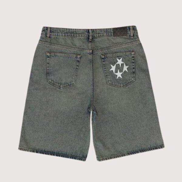 99 Based Shining Stars Denim Shorts Desert Blue
