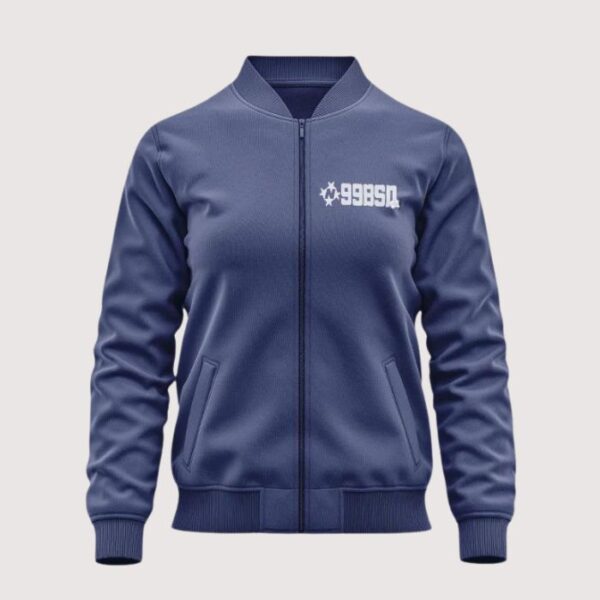 99 Based Sports Zipper Jacket Navy Blue
