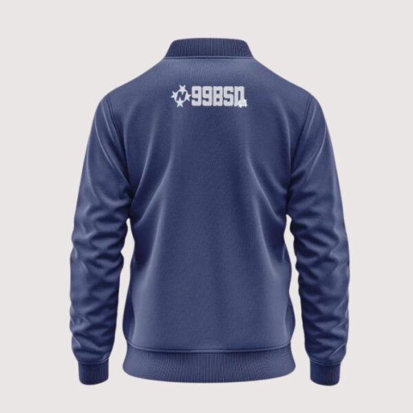 99 Based Sports Zipper Jacket Navy Blue